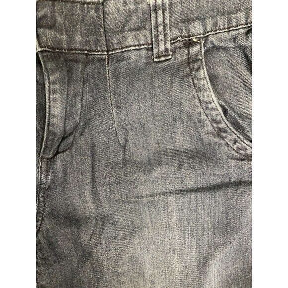 A.N.A. A New Approach Woman Dark Rinse 14W SHORT Wide‎ Leg Jeans Raw Hem At 31” - Picture 4 of 6